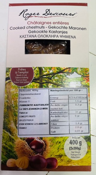 Roder Descours- Kasztany jadalne 400g obrane FR