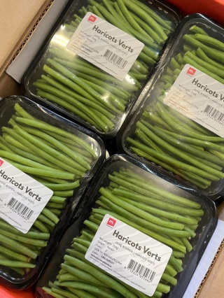 Świeża fasolka szparagowa 12opak po 250g ( karton) - kraj Kenia